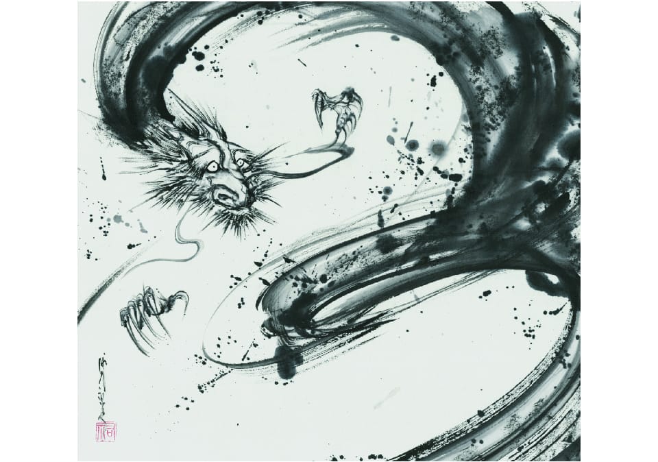 中尾酒造「幻」ラベルの原画(イメージ)
