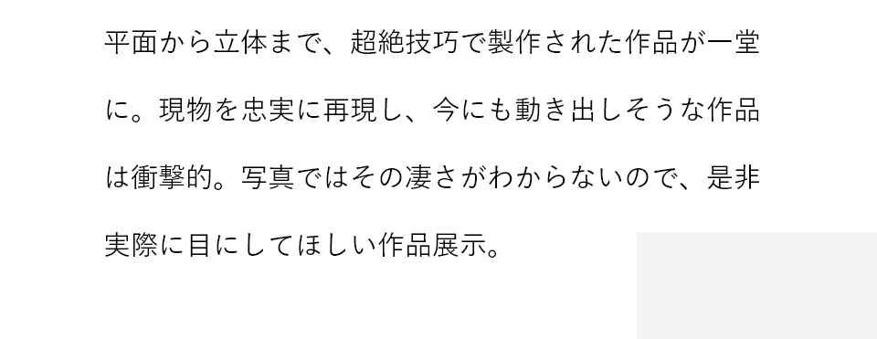 展示作品について