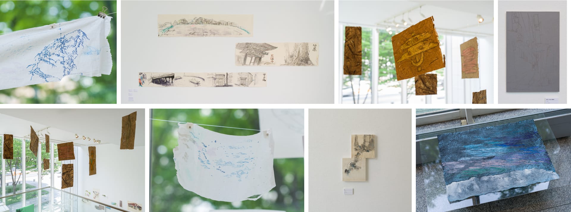 広島市のギャラリーでの展示風景